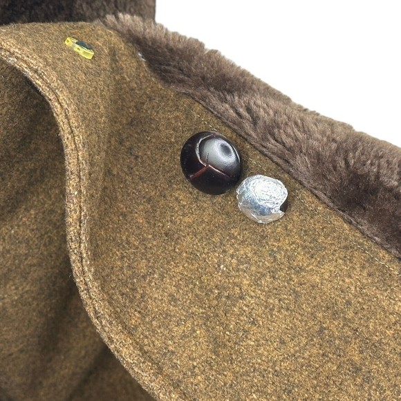 Vintage McGregor Mens Sherpa Lined Heavy Winter Jacket Coat Brown Size 42 - Picture 6 of 7